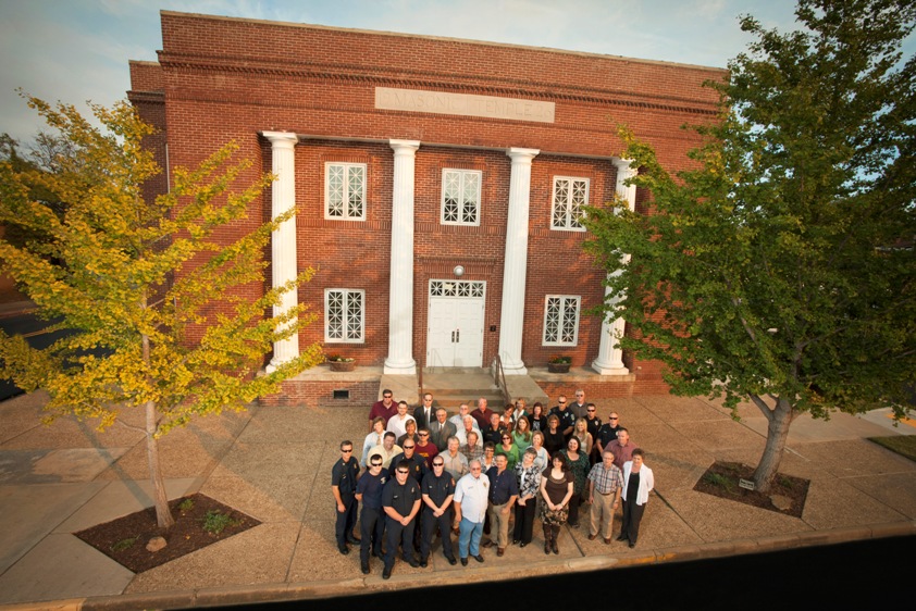 City employees gathered for group picture