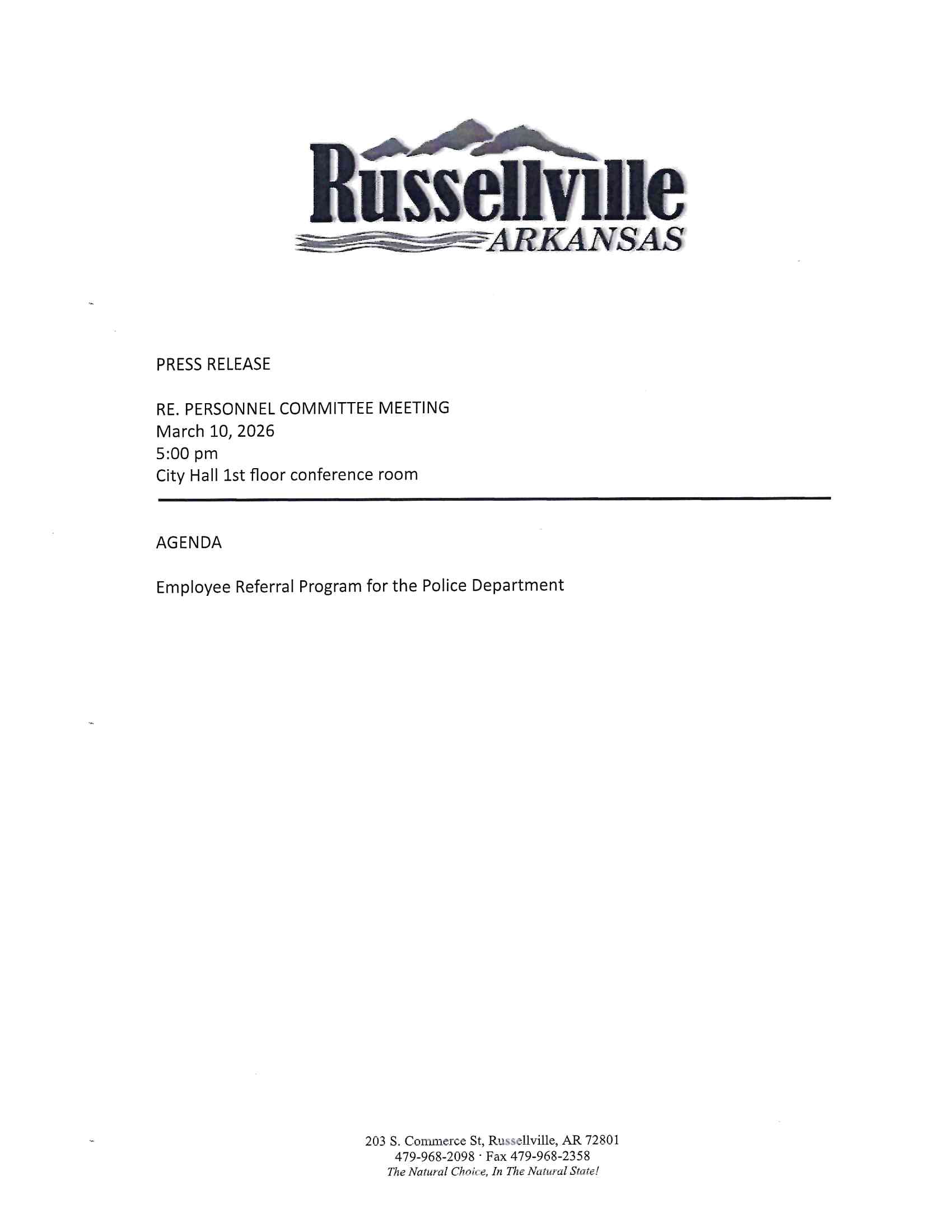 Page 1 of Press Release